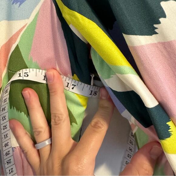 NWT Tuckernuck Crosby by Mollie Burch Green Pink Printed Maxi Dress Small - Picture 7 of 14